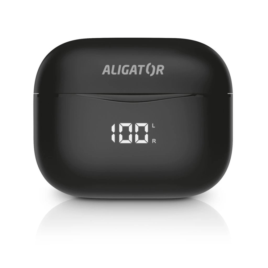 Aligator TWS06 - Trådlösa hörlurar Pods PRO 3 200 mAh + 2x 30 mAh svart