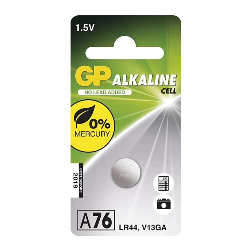 Alkaliska knappcellsbatterier A76 GP ALKALINE 1,5V/110 mAh