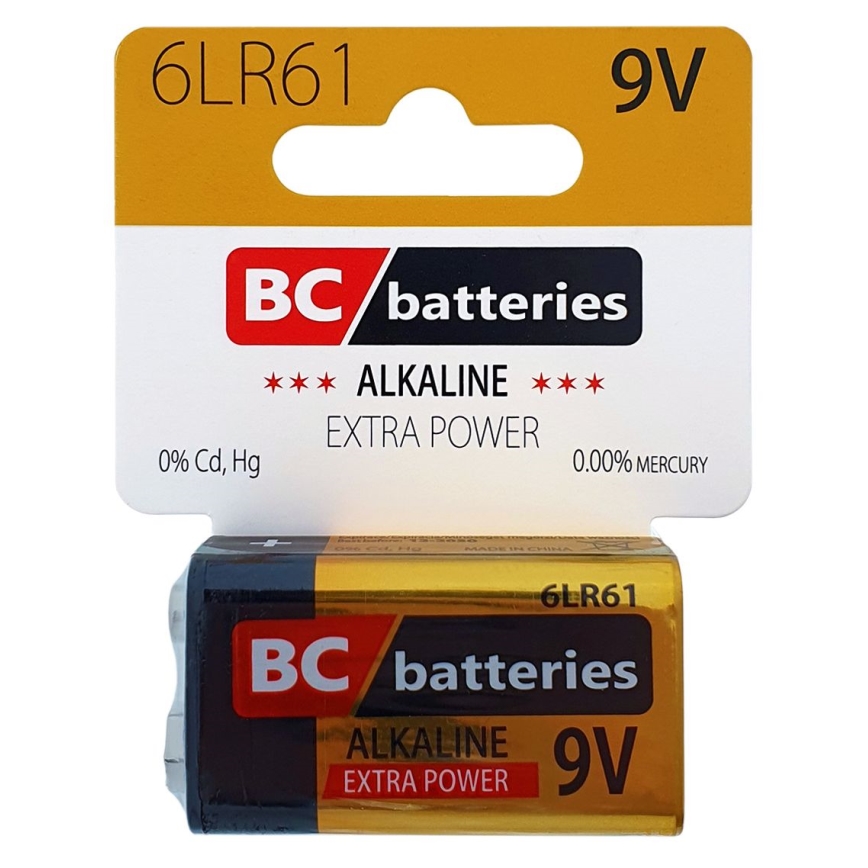 Alkaliskt batteri 6LR61 EXTRA POWER 9V