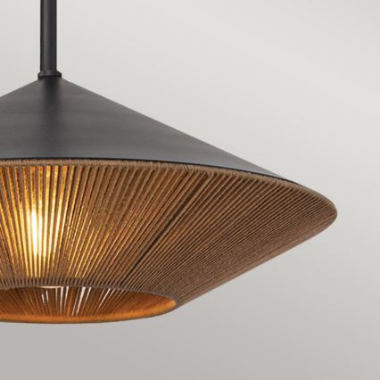 Alora Mood - Pendelkrona DAPHNE 1xE27/60W/230V diameter 38,1 cm svart