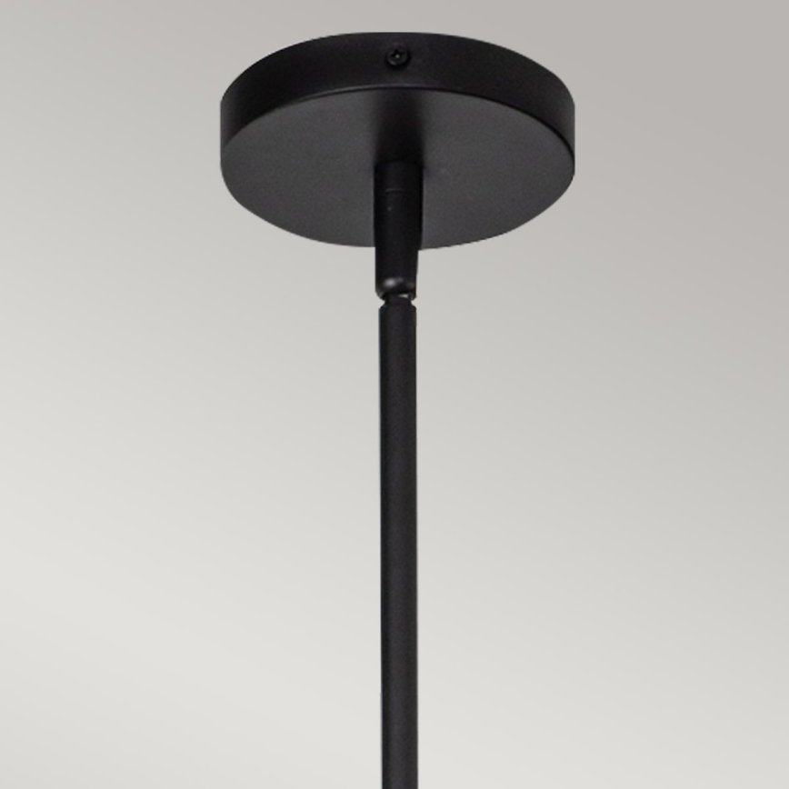 Alora Mood - Takpendel på stång DAPHNE 1xE27/60W/230V Ø 18,1 cm svart/brun