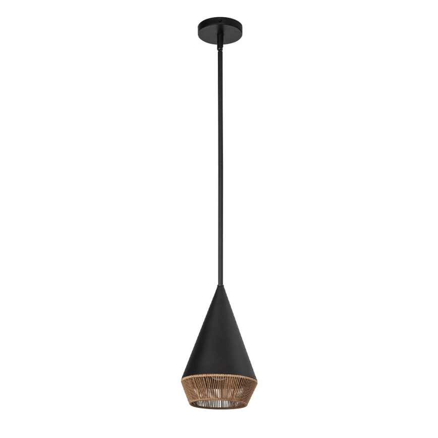 Alora Mood - Takpendel på stång DAPHNE 1xE27/60W/230V Ø 18,1 cm svart/brun
