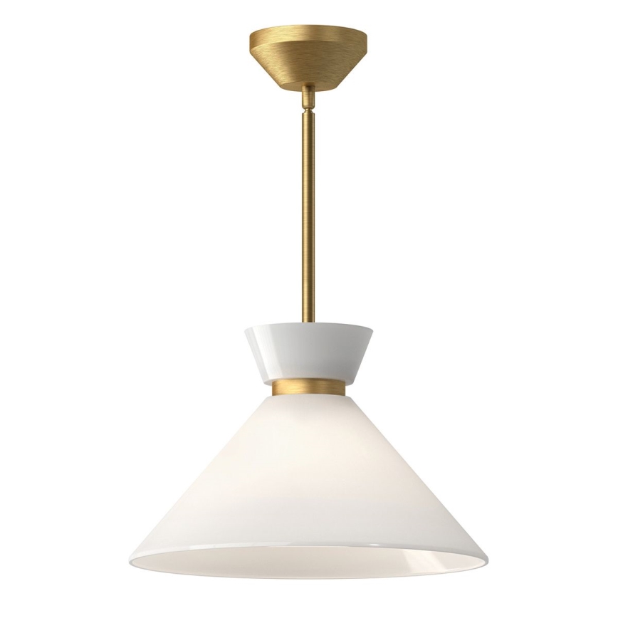 Alora Mood - Taklampa med stång HALSTON 1xE27/60W/230V guld