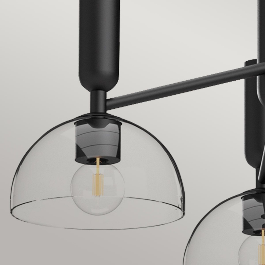 Alora Mood - Taklampa med stång JUDE 3xE27/60W/230V svart