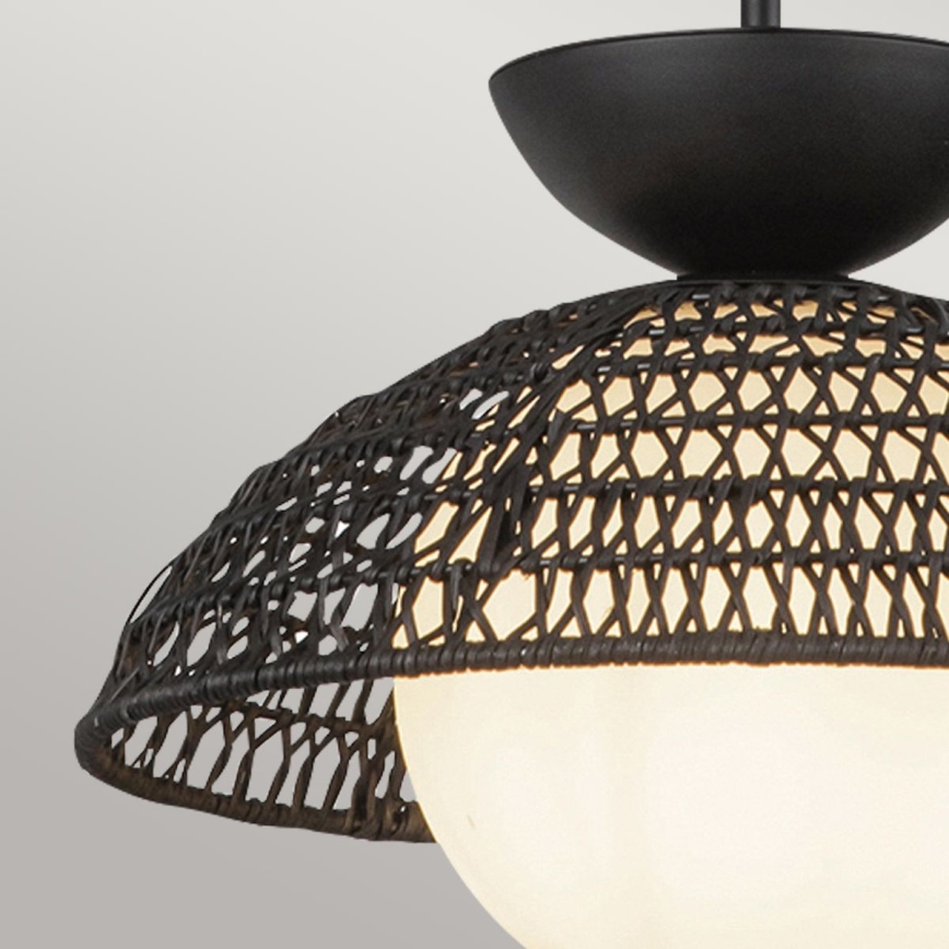 Alora Mood - Taklampa på stång PERTH 1xE27/60W/230V Ø 37,5 cm svart