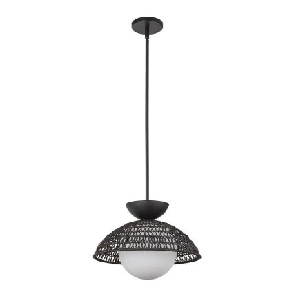 Alora Mood - Taklampa på stång PERTH 1xE27/60W/230V Ø 37,5 cm svart