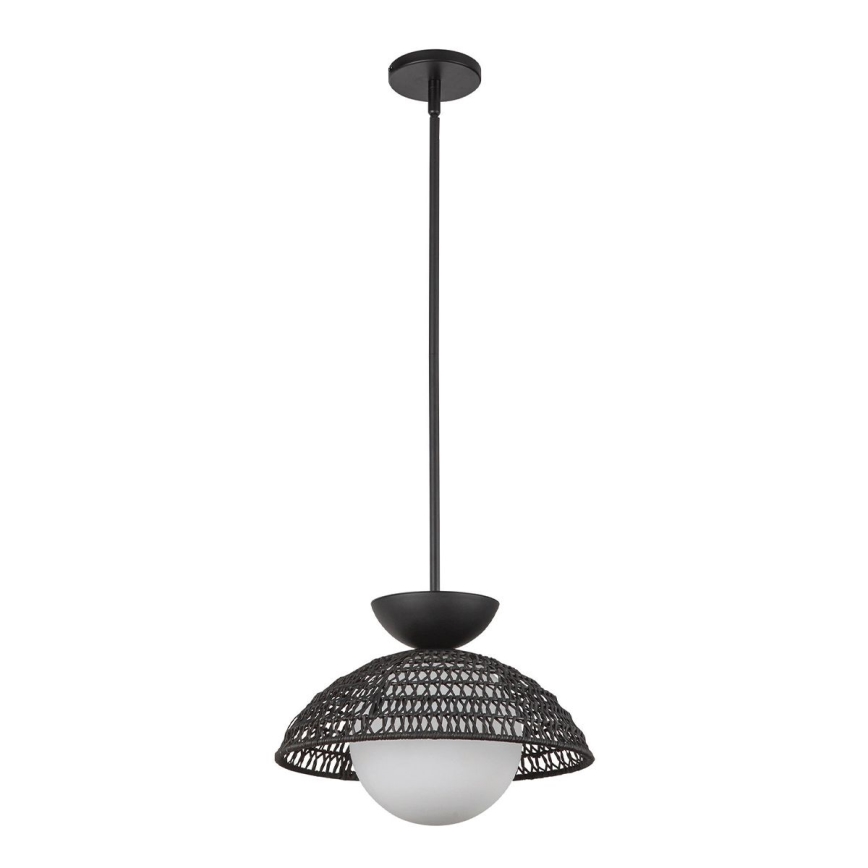 Alora Mood - Taklampa på stång PERTH 1xE27/60W/230V Ø 37,5 cm svart