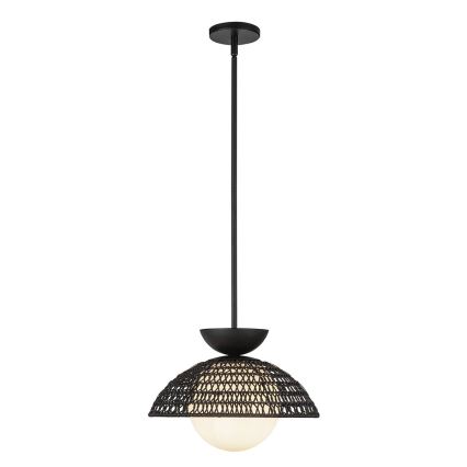 Alora Mood - Taklampa på stång PERTH 1xE27/60W/230V Ø 37,5 cm svart