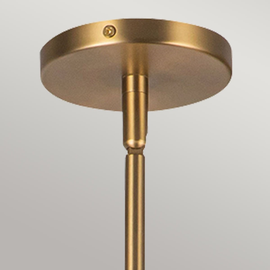 Alora Mood - Takpendel på stång PERTH 1xE27/60W/230V Ø 37,5 cm guldfärgad