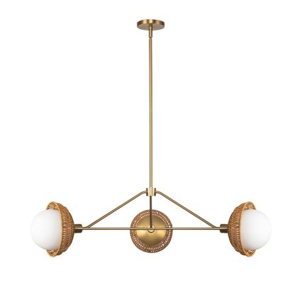 Alora Mood - Taklampa med stång PERTH 3xE14/40W/230V, guldfärgad