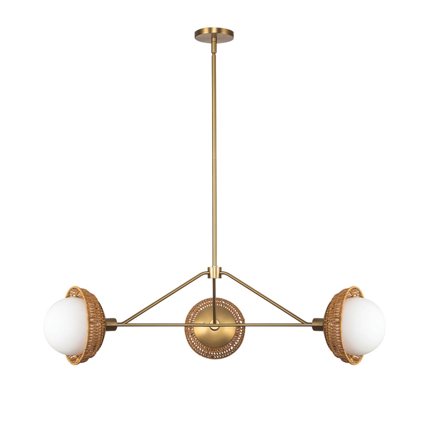 Alora Mood - Taklampa med stång PERTH 3xE14/40W/230V, guldfärgad