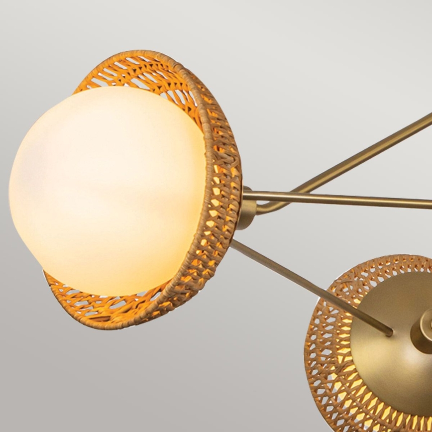 Alora Mood - Taklampa med stång PERTH 3xE14/40W/230V, guldfärgad