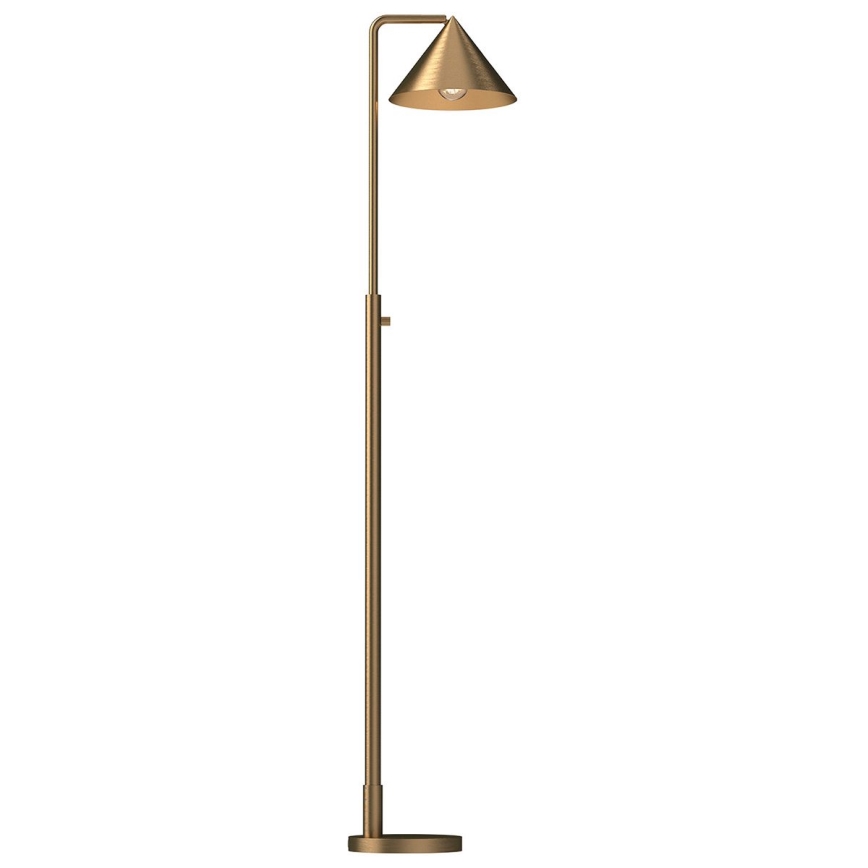 Alora Mood - Golvlampa REMYCK 1xE27/60W/230V guldfärgad