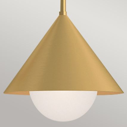 Alora Mood - Stångmonterad taklampa REMYCK 3xE27/60W/230V guldfärgad