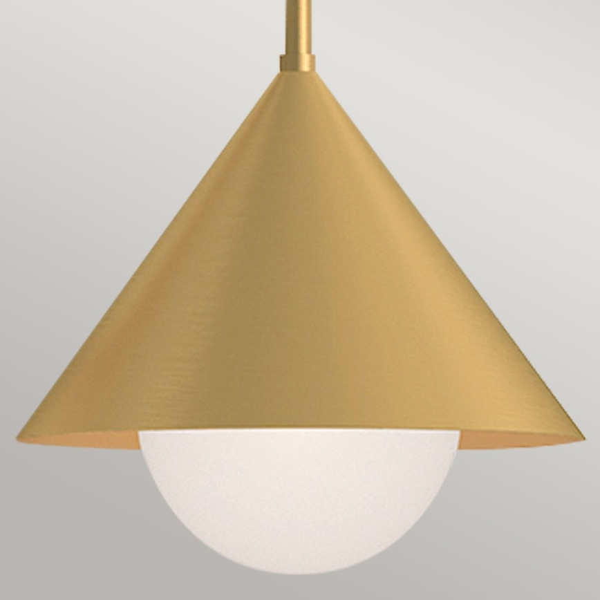 Alora Mood - Stångmonterad taklampa REMYCK 3xE27/60W/230V guldfärgad