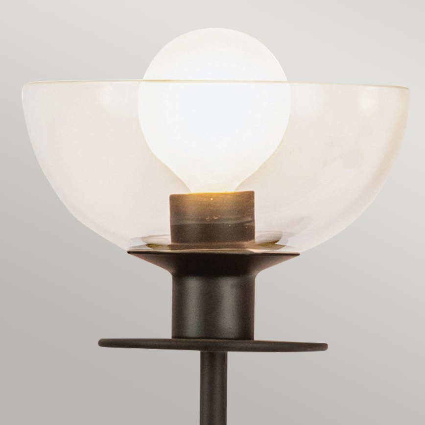 Alora Mood ALM-SYLVIA-2WB-BK-CL - Vägglampa SYLVIA 2xE14/40W/230V svart