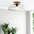 Alora Mood ALM-SYLVIA-SF-BG-CL - Taklampa SYLVIA 1xE27/60W/230V i guld