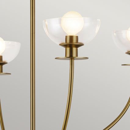 Alora Mood - Taklampa på stång SYLVIA 4xE14/40W/230V guld
