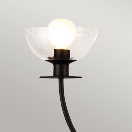 Alora Mood - Taklampa med stång SYLVIA 4xE14/40W/230V svart