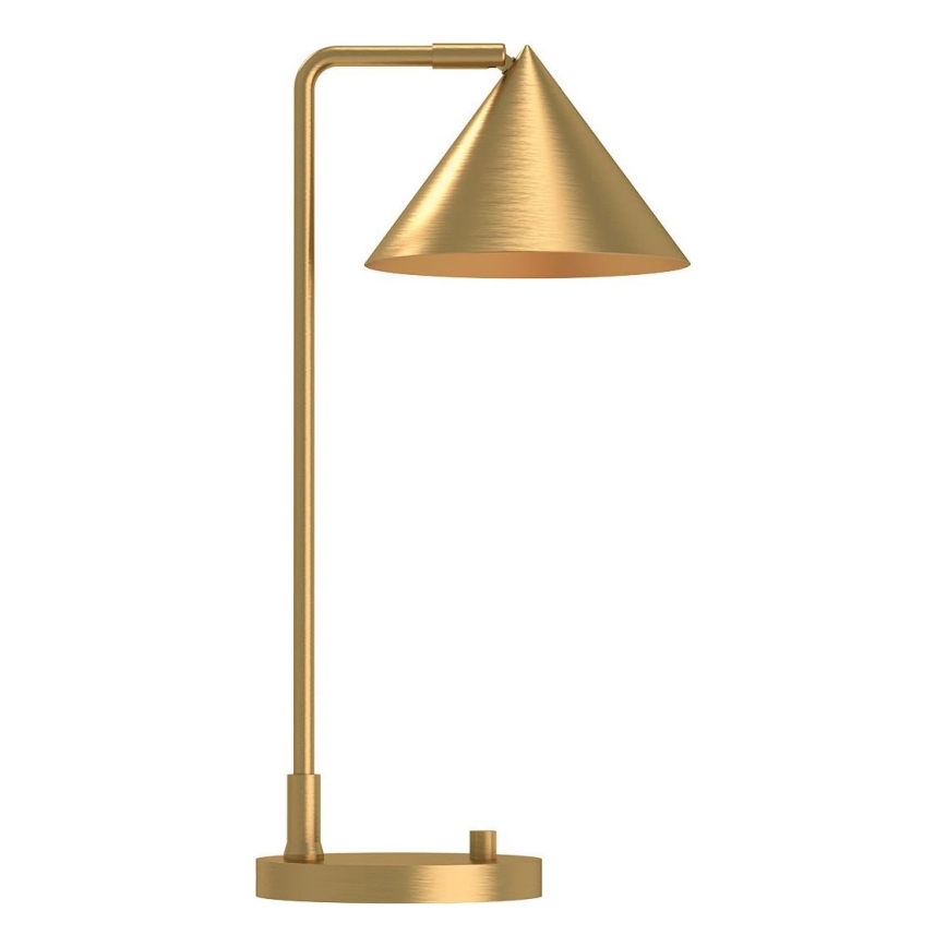 Alora Mood - Bordslampa REMYCK 1xE27/60W/230V guldfärgad