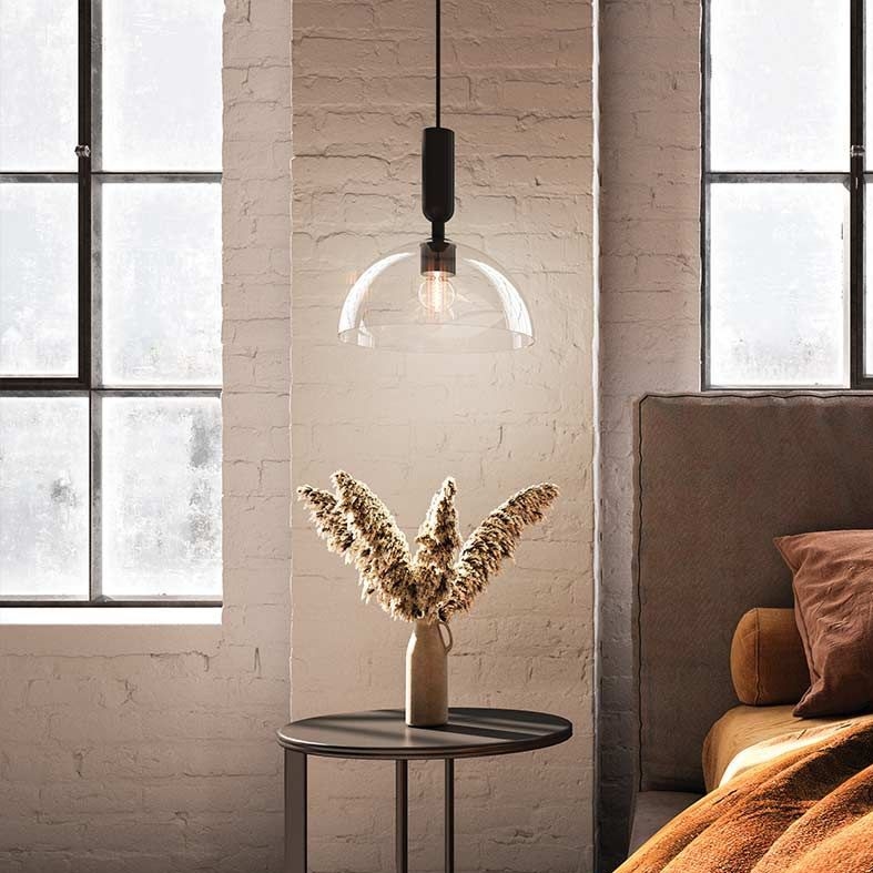 Alora Mood - Stångmonterad taklampa JUDE 1xE27/60W/230V svart