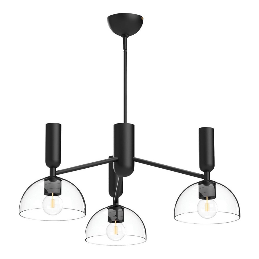 Alora Mood - Taklampa med stång JUDE 3xE27/60W/230V svart