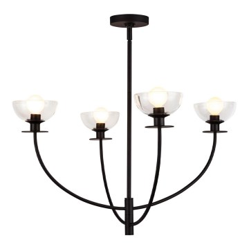 Alora Mood - Taklampa med stång SYLVIA 4xE14/40W/230V svart
