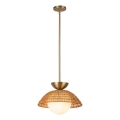Alora Mood - Takpendel på stång PERTH 1xE27/60W/230V Ø 37,5 cm guldfärgad