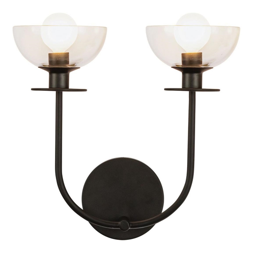 Alora Mood - Vägglampa SYLVIA 2xE14/40W/230V svart