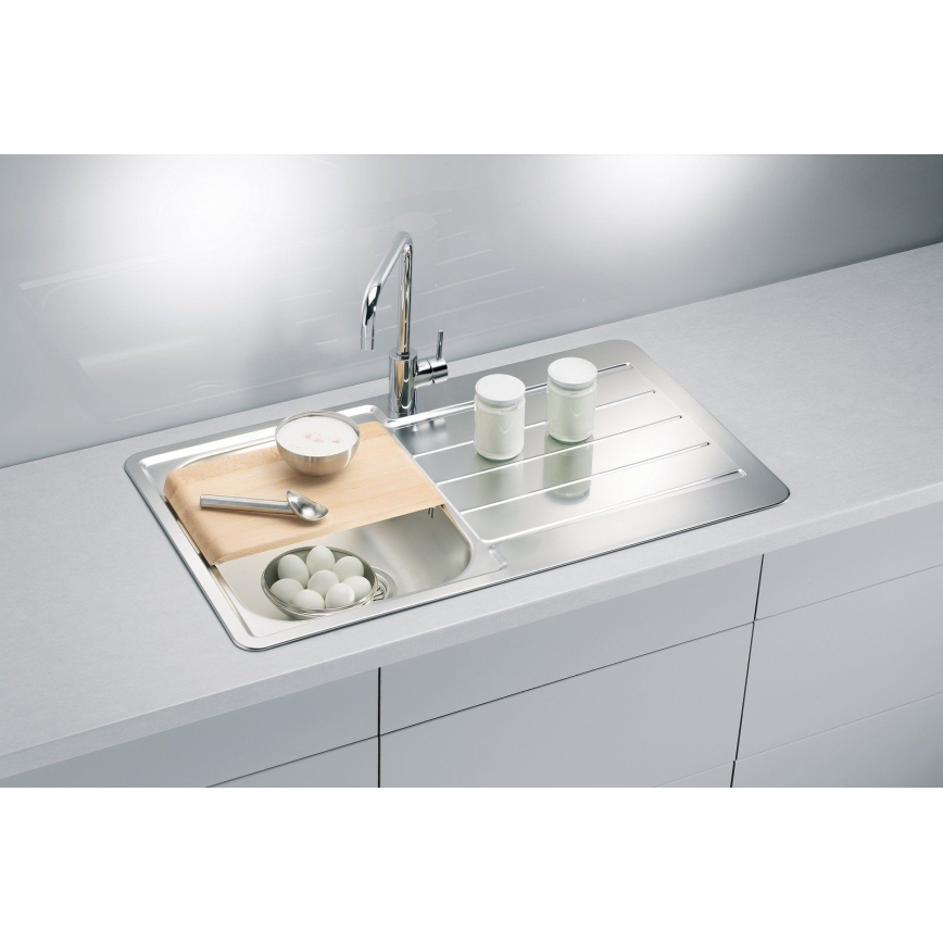 ALVEUS 1065560 - Diskho för kök LINE 86x50 cm matt stål/satin