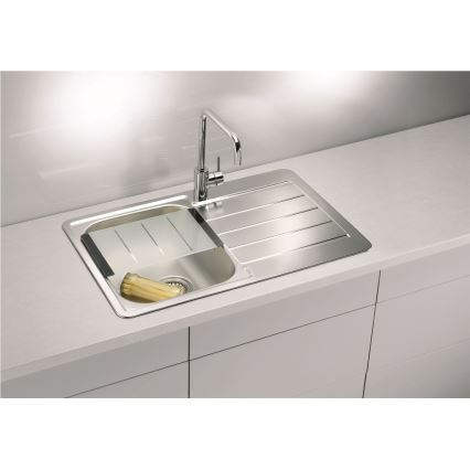 ALVEUS 1069147 - Diskho för kök LINE 79x50 cm matt stål/satin