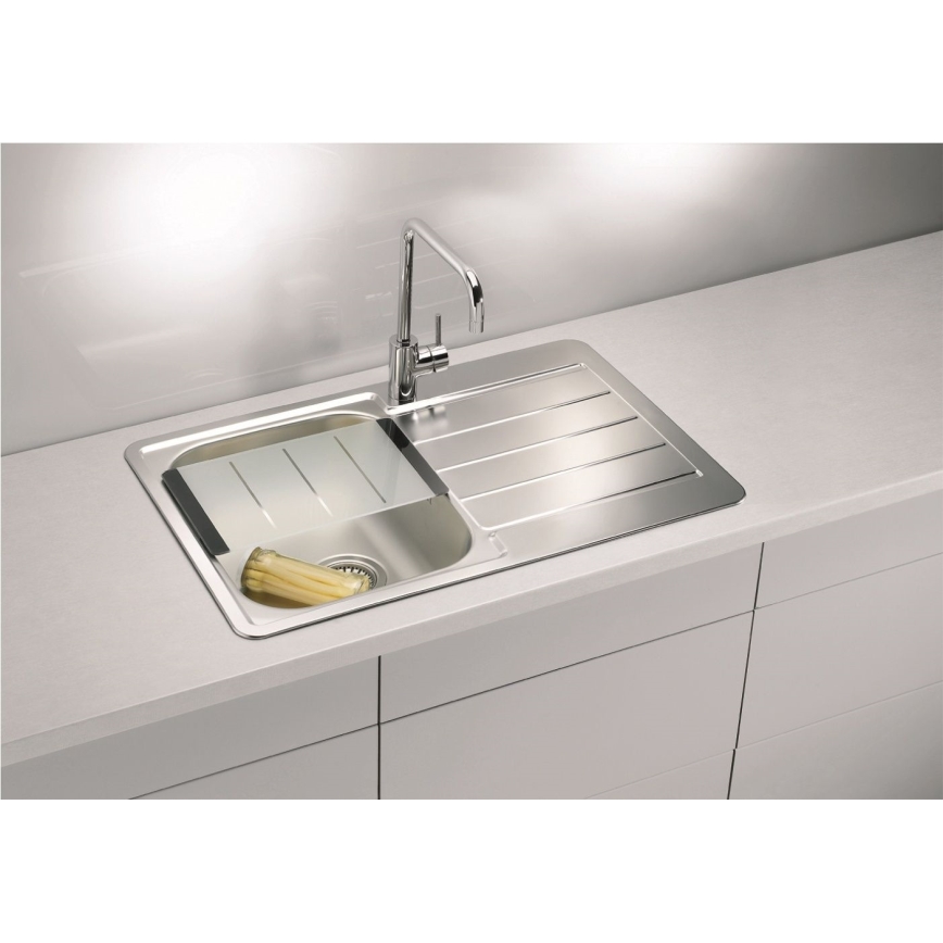 ALVEUS 1069147 - Diskho för kök LINE 79x50 cm matt stål/satin