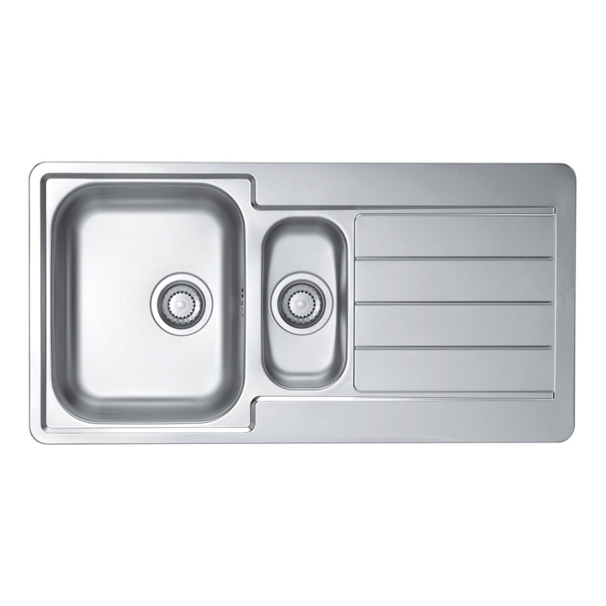 ALVEUS 1082440 - Diskho för kök LINE 98x50 cm matt stål/satin