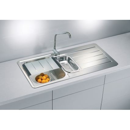 ALVEUS 1082440 - Diskho för kök LINE 98x50 cm matt stål/satin