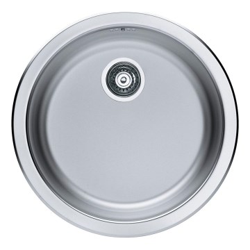 ALVEUS 1084837 - Diskho för kök FORM diameter 45 cm matt stål/satin, stort utlopp