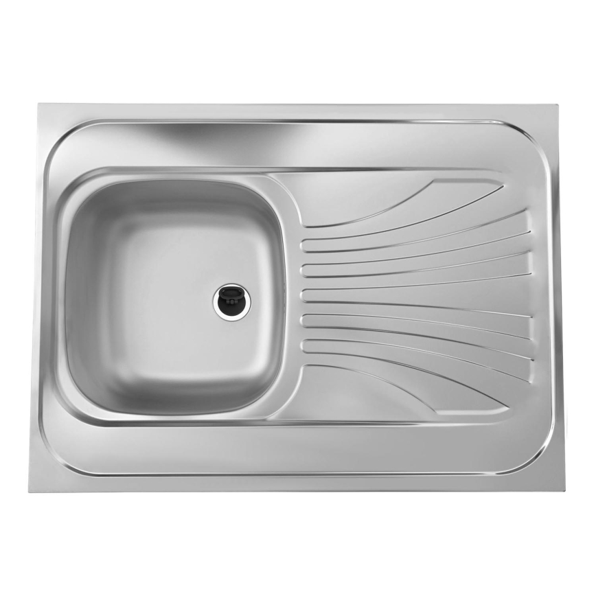 ALVEUS 1095618 - Diskho för kök CLASSIC 80x60 cm matt stål/satin without rim, svängbar