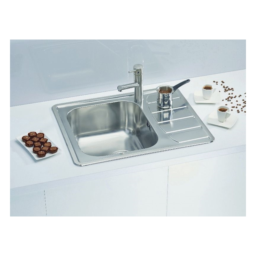 ALVEUS 1100215 - Diskho för kök ZOOM 61,5x50 cm satin, för toppmontage