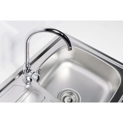 ALVEUS 1100215 - Diskho för kök ZOOM 61,5x50 cm satin, för toppmontage