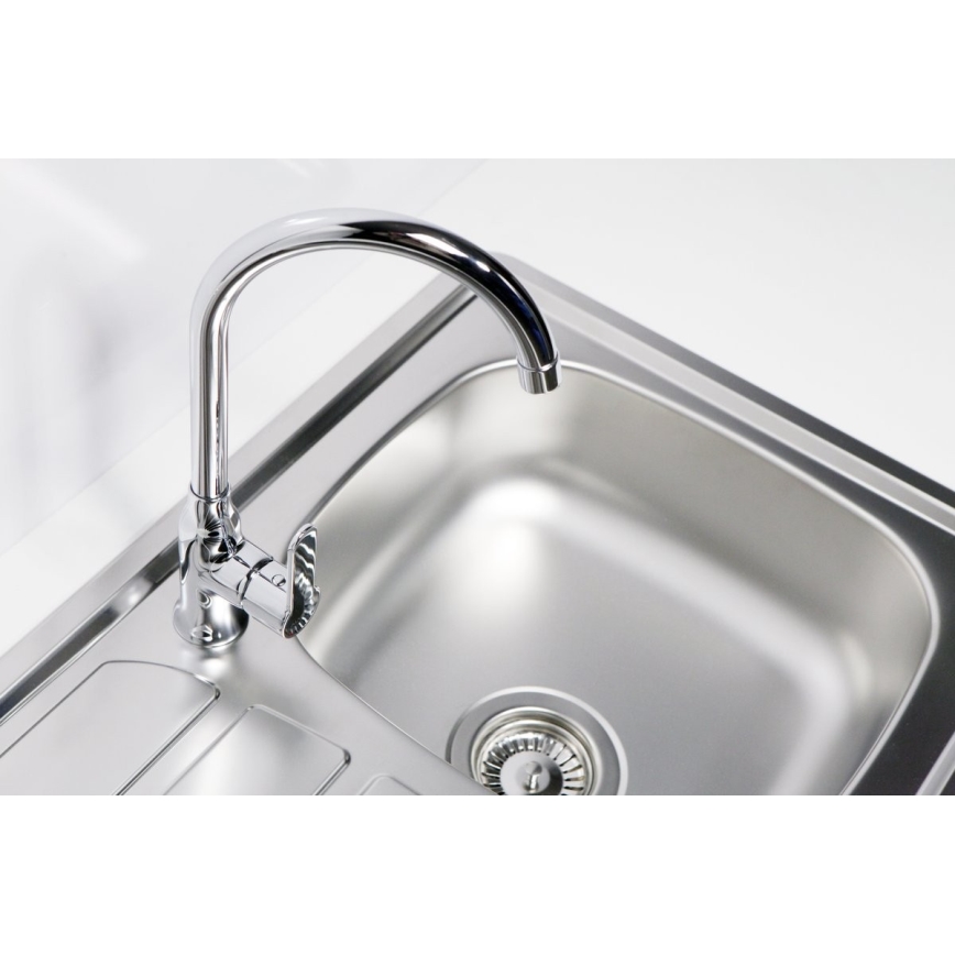 ALVEUS 1100215 - Diskho för kök ZOOM 61,5x50 cm satin, för toppmontage