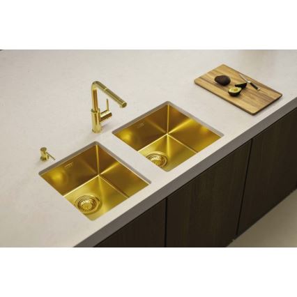 ALVEUS 1103319 - Diskho för kök QUADRIX 45x45 cm monarch guld
