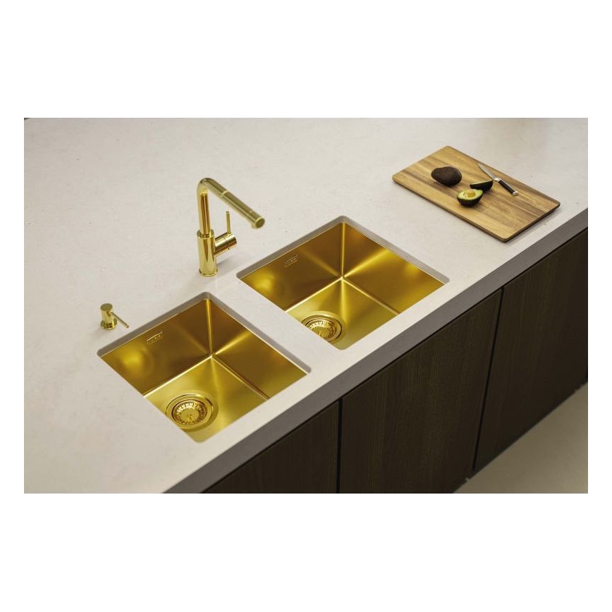 ALVEUS 1103319 - Diskho för kök QUADRIX 45x45 cm monarch guld