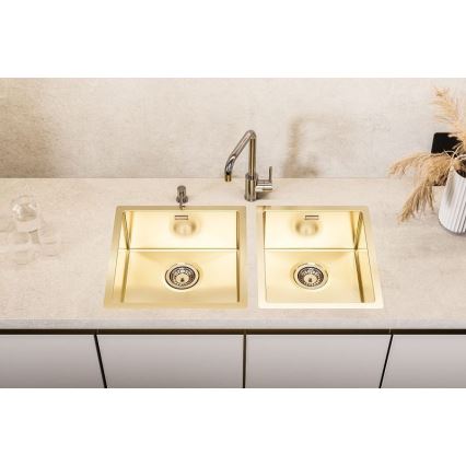 ALVEUS 1103319 - Diskho för kök QUADRIX 45x45 cm monarch guld