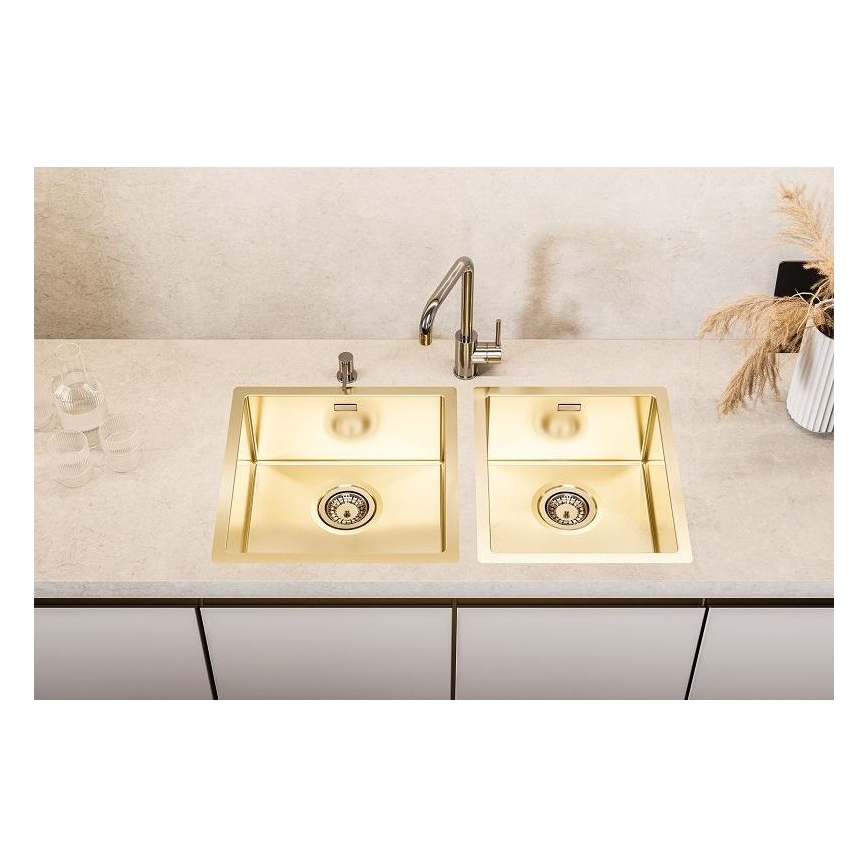 ALVEUS 1103319 - Diskho för kök QUADRIX 45x45 cm monarch guld