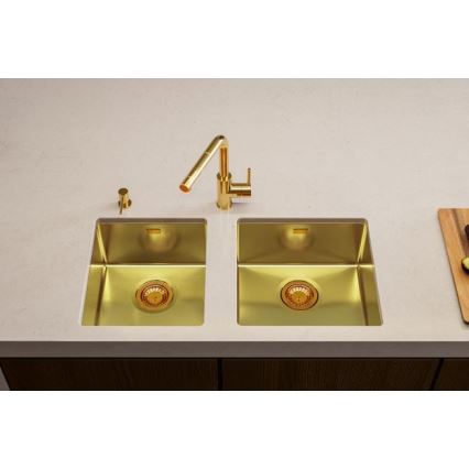 ALVEUS 1103319 - Diskho för kök QUADRIX 45x45 cm monarch guld
