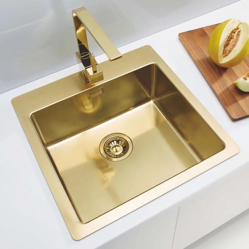 ALVEUS 1106867 - Diskho för kök PURE 52,5x51,5 cm monarch guld