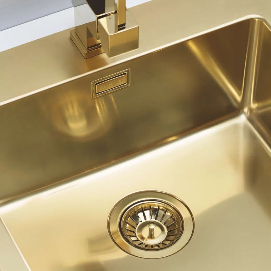 ALVEUS 1106867 - Diskho för kök PURE 52,5x51,5 cm monarch guld
