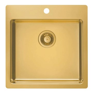 ALVEUS 1107052 - Diskho för kök PURE 52,5x51,5 cm rostfri/brons