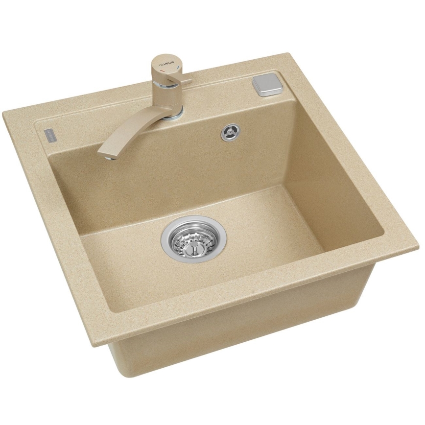 ALVEUS 1107889 - Diskho för kök FORMIC 52x51 cm granit/beige