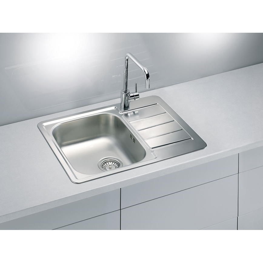 ALVEUS 1125356 - Diskho för kök LINE 61,5x50 cm matt stål/satin
