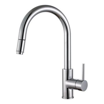 ALVEUS 1129021 - Köksblandare med utdragbar dusch DELOS 38 cm blank krom